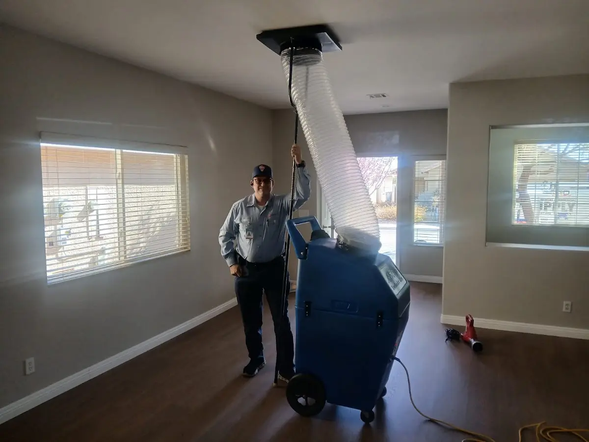 Professional Dryer Vent Cleaning work inside a Doolittle home